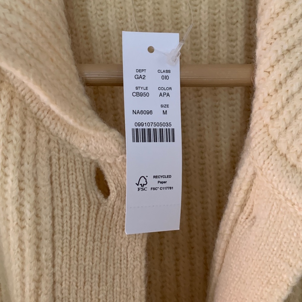 J. Crew Ribbed Button-Up Cardigan - Picture 3 of 5